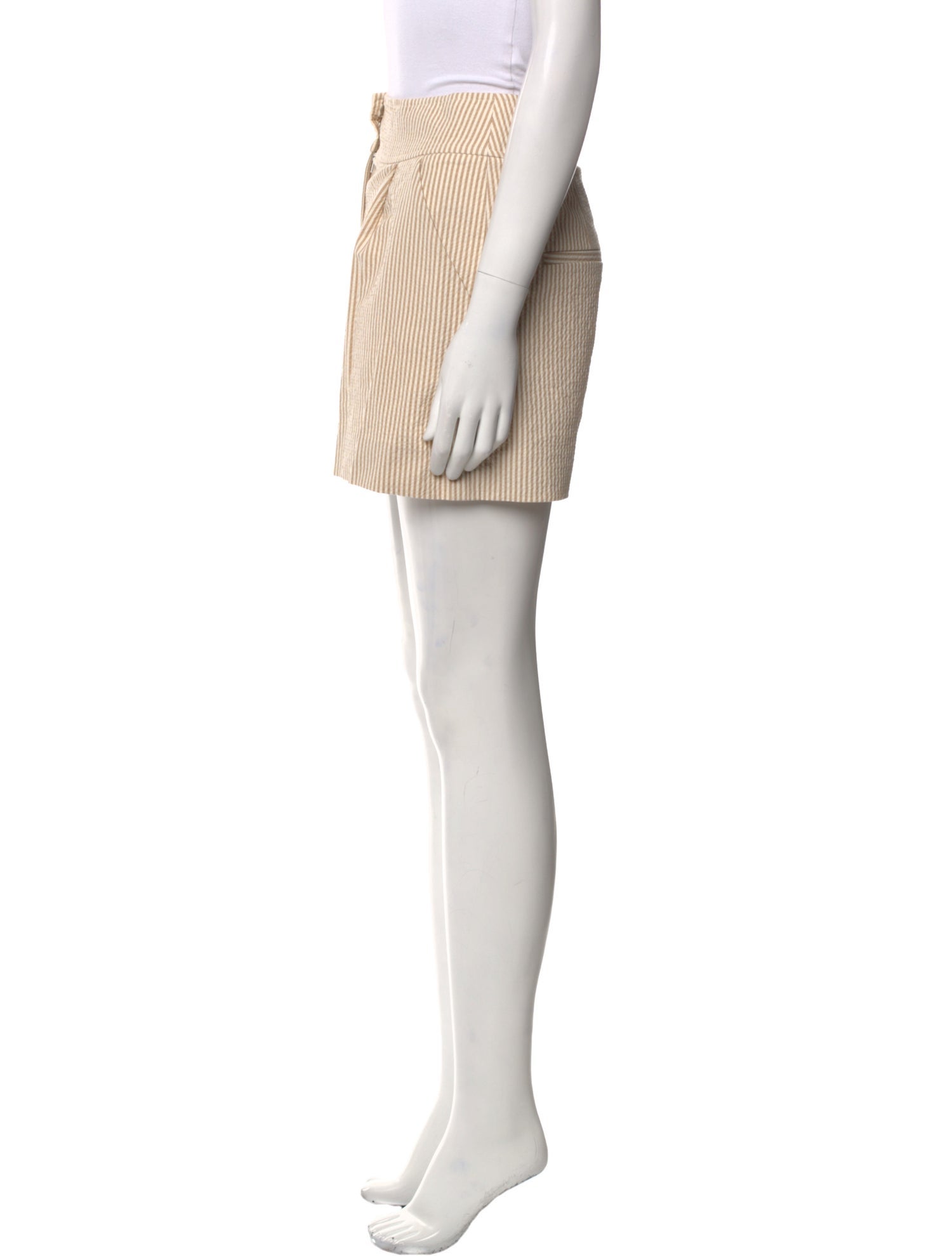 Veronica Beard Striped Mini Shorts