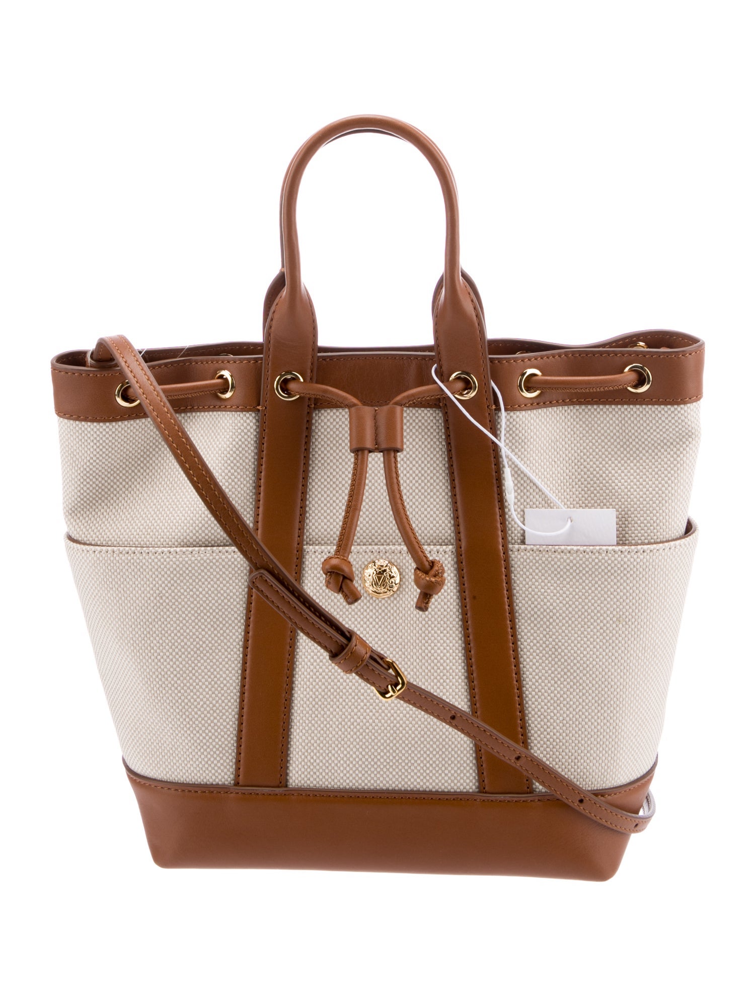 Veronica Beard Canvas Top Handle Bag