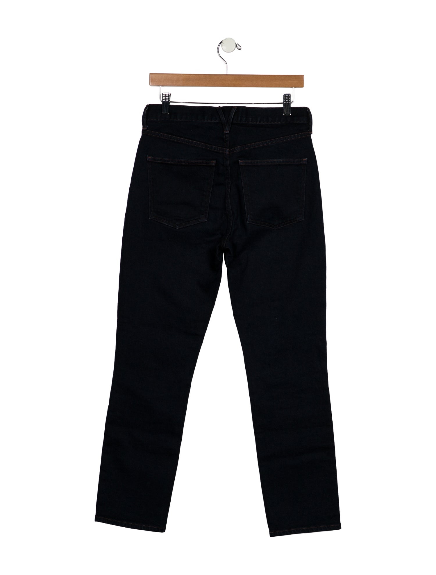 Veronica Beard High-Rise Straight Leg Jeans