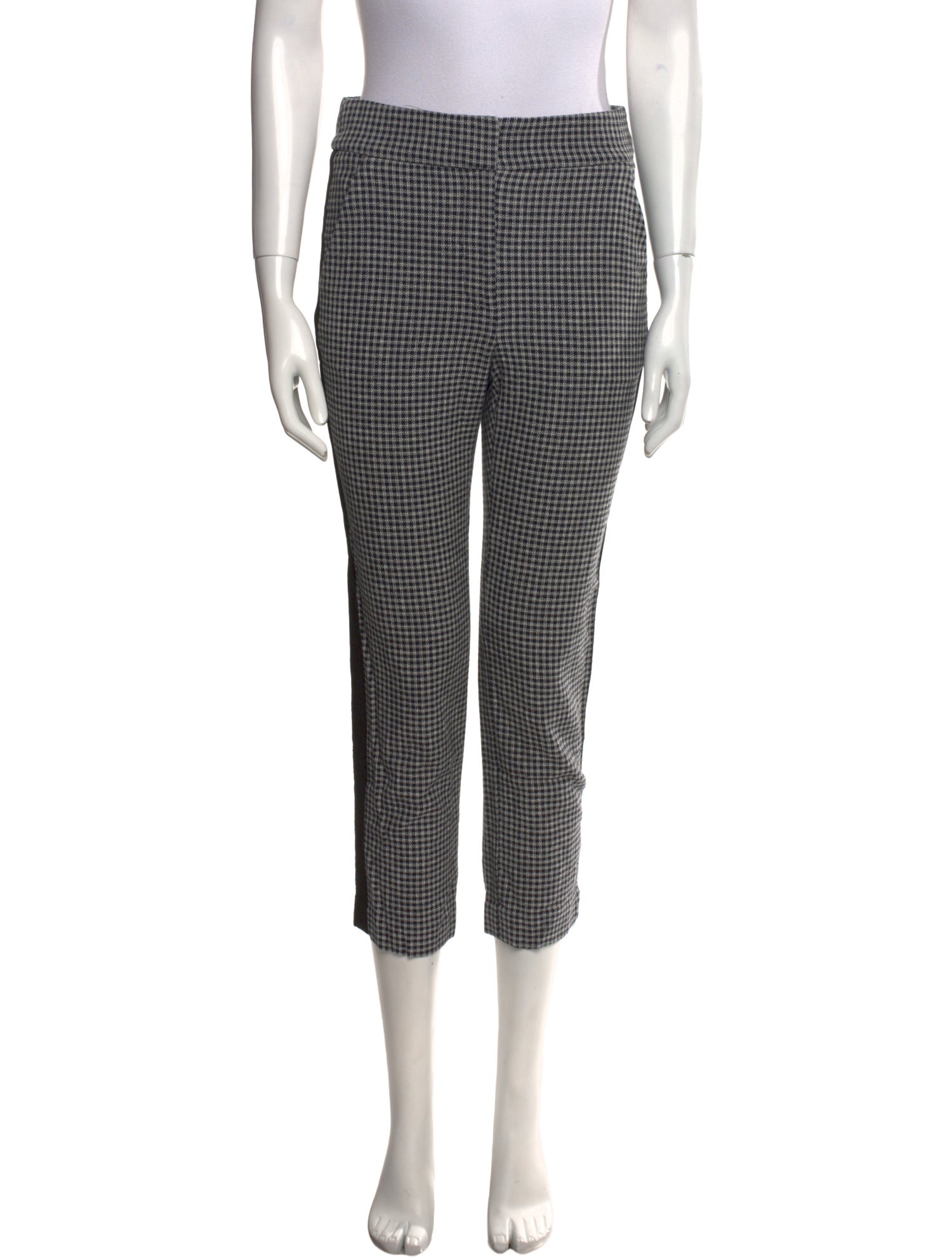 Veronica Beard Plaid Print Skinny Leg Pants