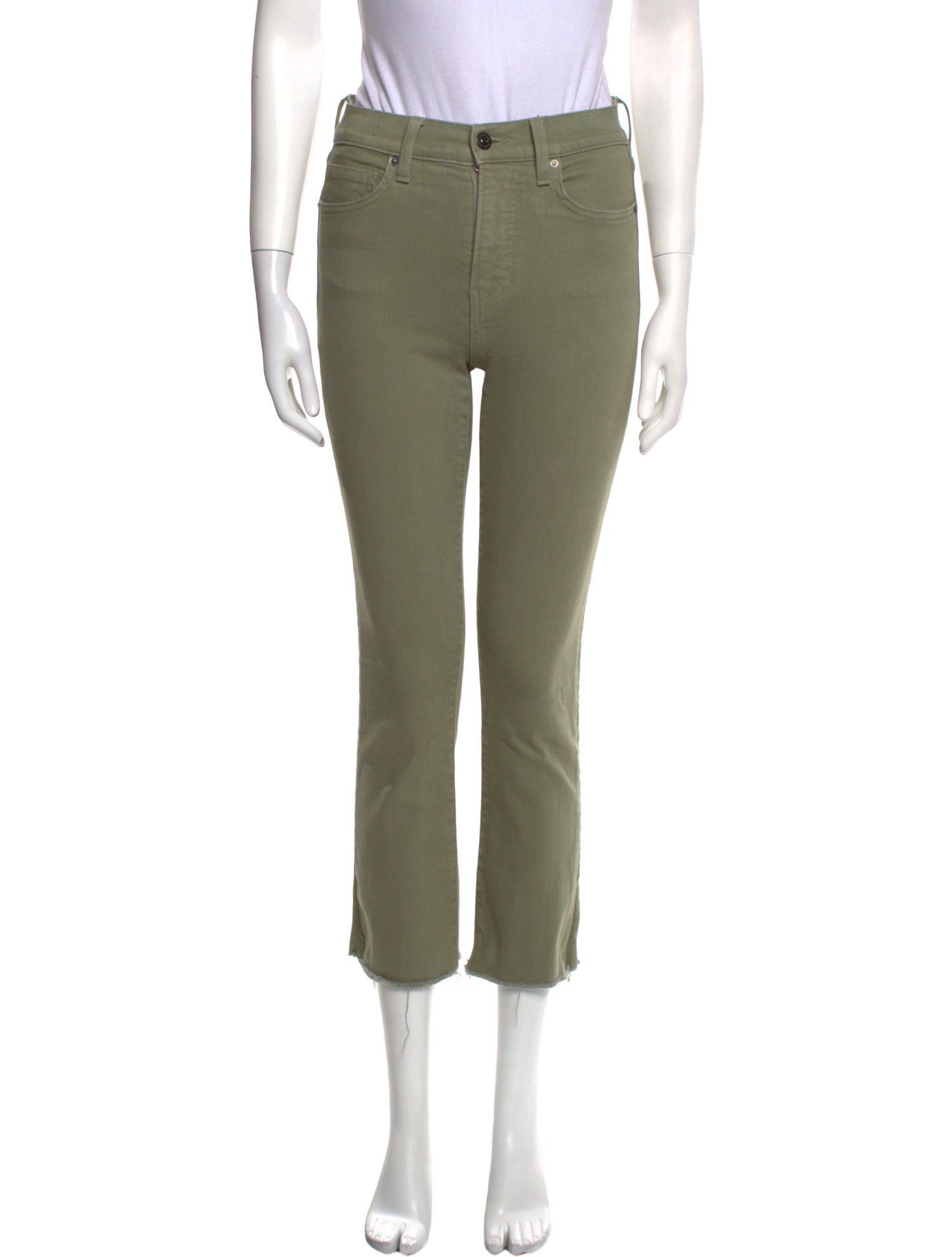 Veronica Beard High-Rise Straight Leg Jeans