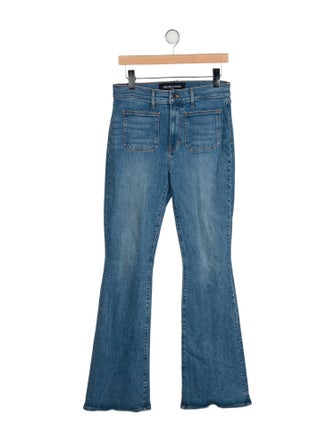 Veronica Beard High-Rise Wide Leg Jeans