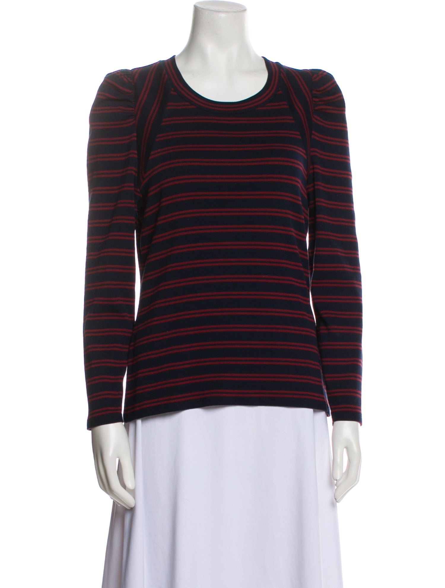 Veronica Beard Supima Cotton Striped Top