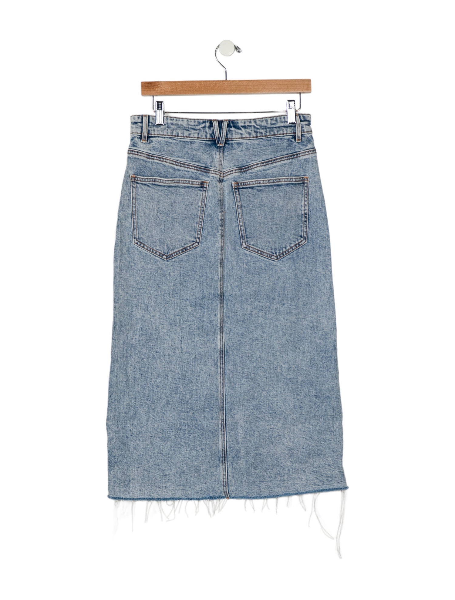 Veronica Beard Distressed Accents Midi Length Skirt