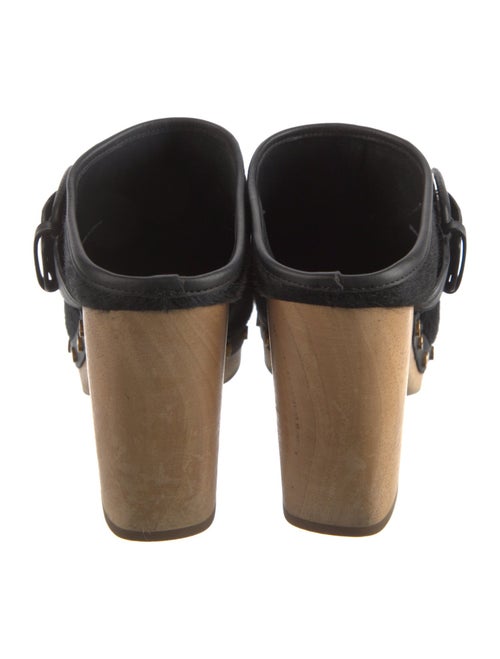 Veronica Beard Ponyhair Studded Accents Mules