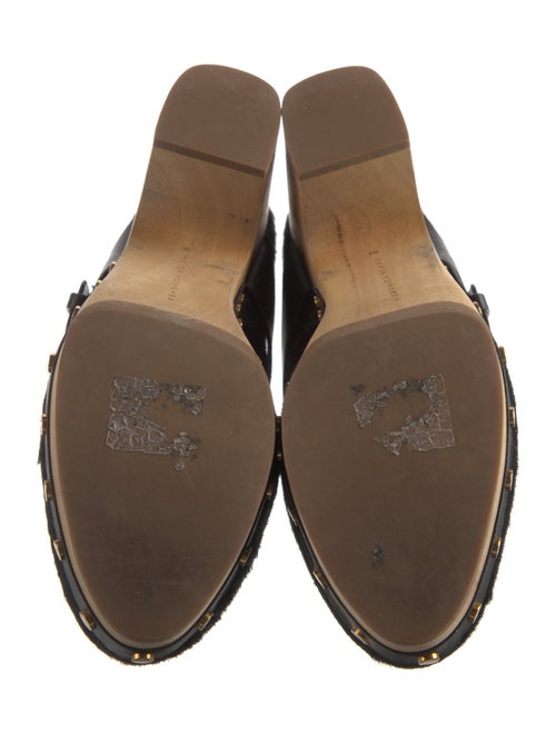 Veronica Beard Ponyhair Studded Accents Mules