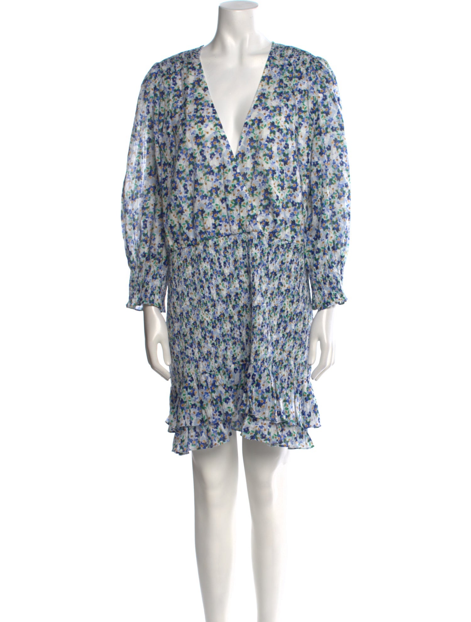 Veronica Beard Floral Print Mini Dress