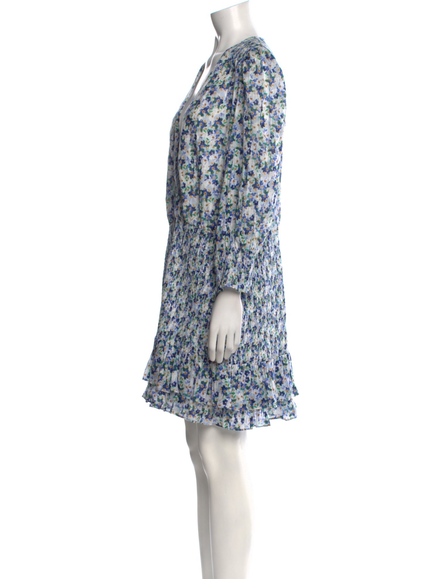 Veronica Beard Floral Print Mini Dress