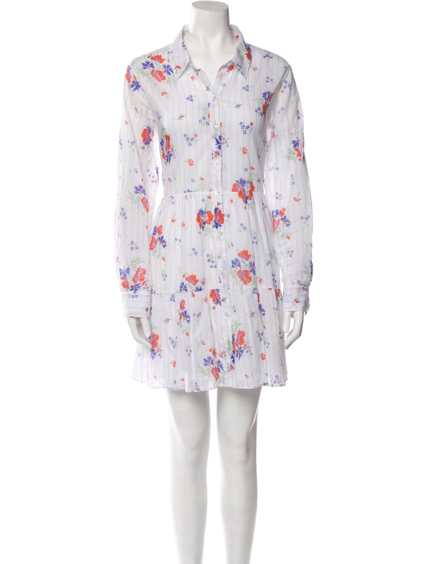 Veronica Beard Floral Print Mini Dress