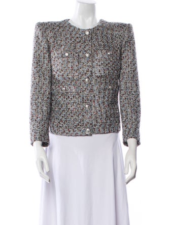 Veronica Beard Tweed Pattern Evening Jacket