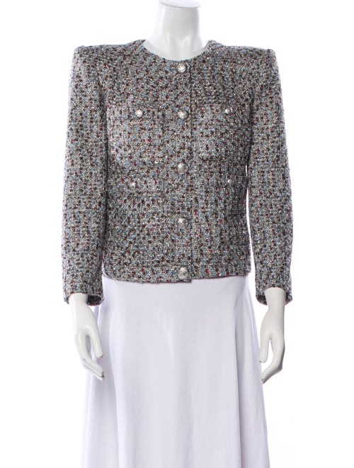 Veronica Beard Tweed Pattern Evening Jacket