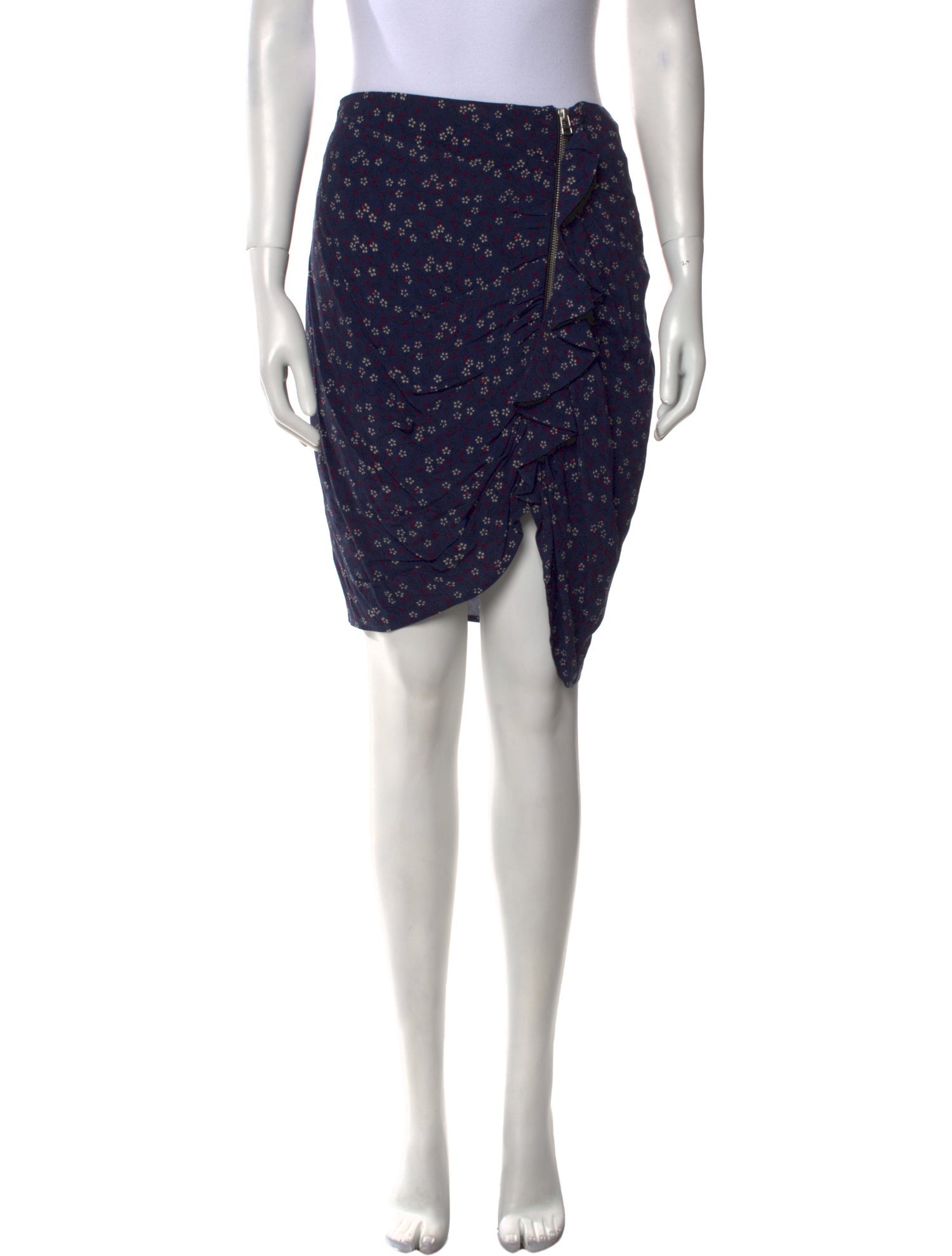 Veronica Beard Floral Print Knee-Length Skirt