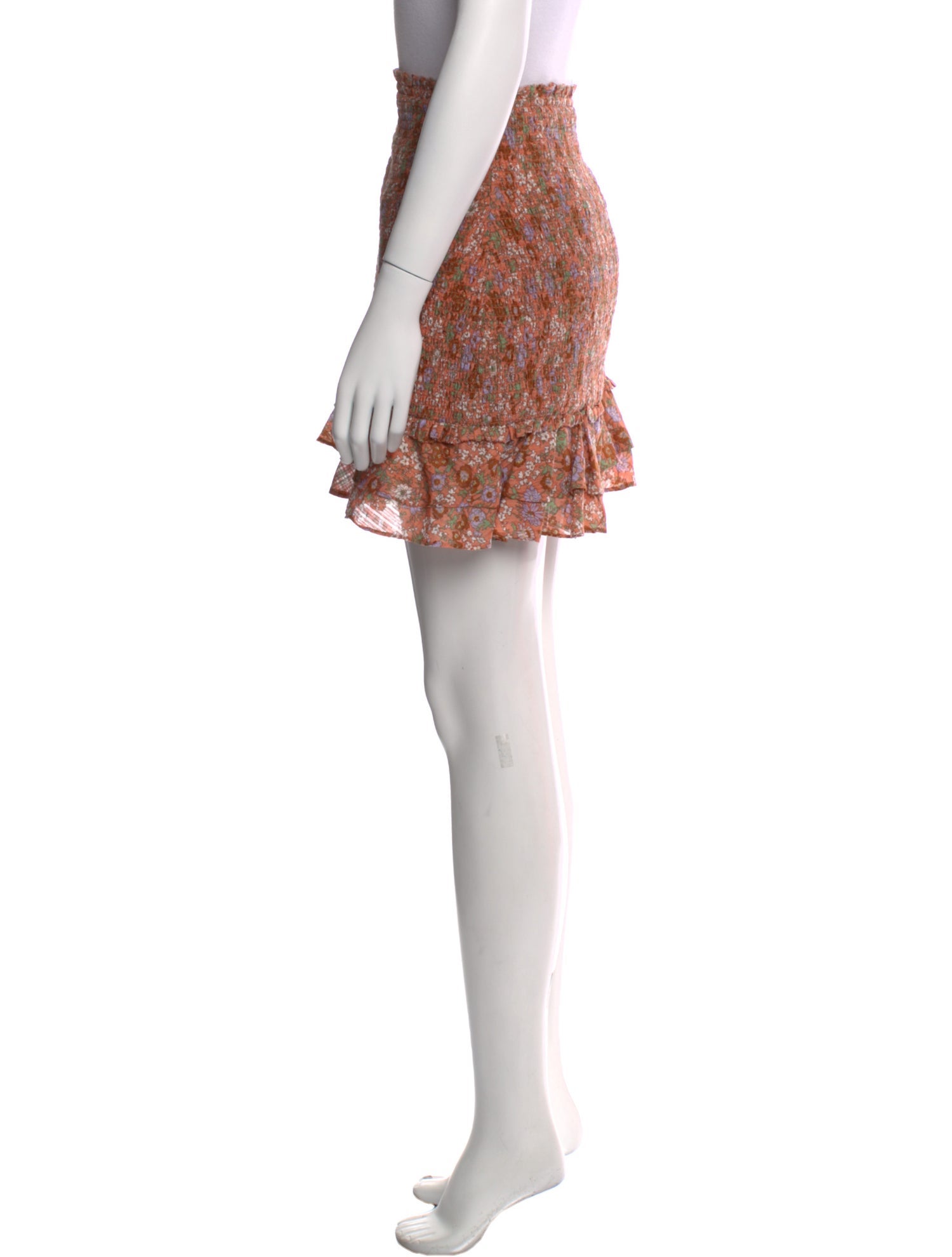 Veronica Beard Floral Print Mini Skirt