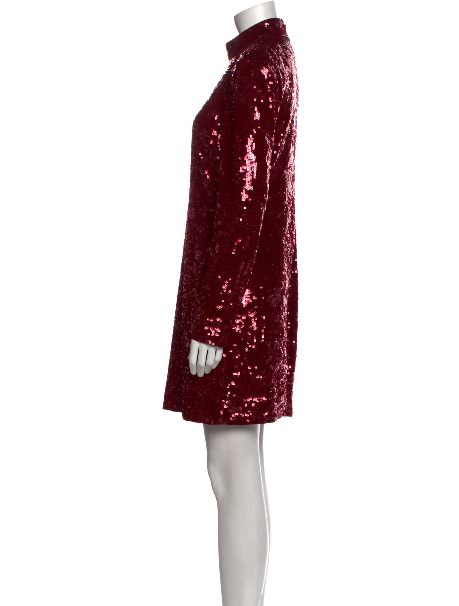 Veronica Beard Mock Neck Mini Dress