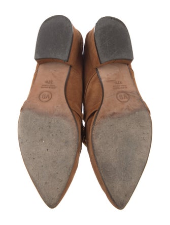 Veronica Beard Suede Chain-Link Accents Loafers