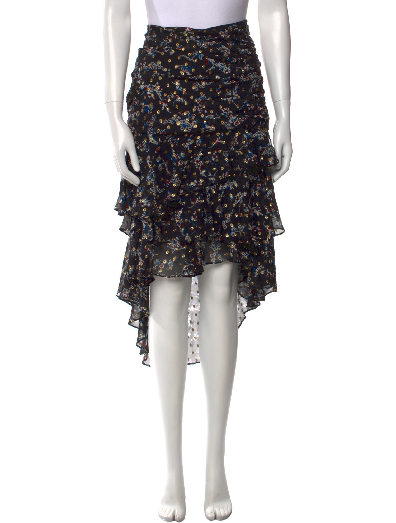 Veronica Beard Silk Knee-Length Skirt