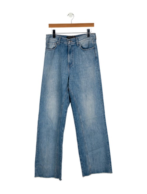 Veronica Beard High-Rise Wide Leg Jeans
