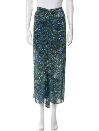 Veronica Beard Polka Dot Print Midi Length Skirt