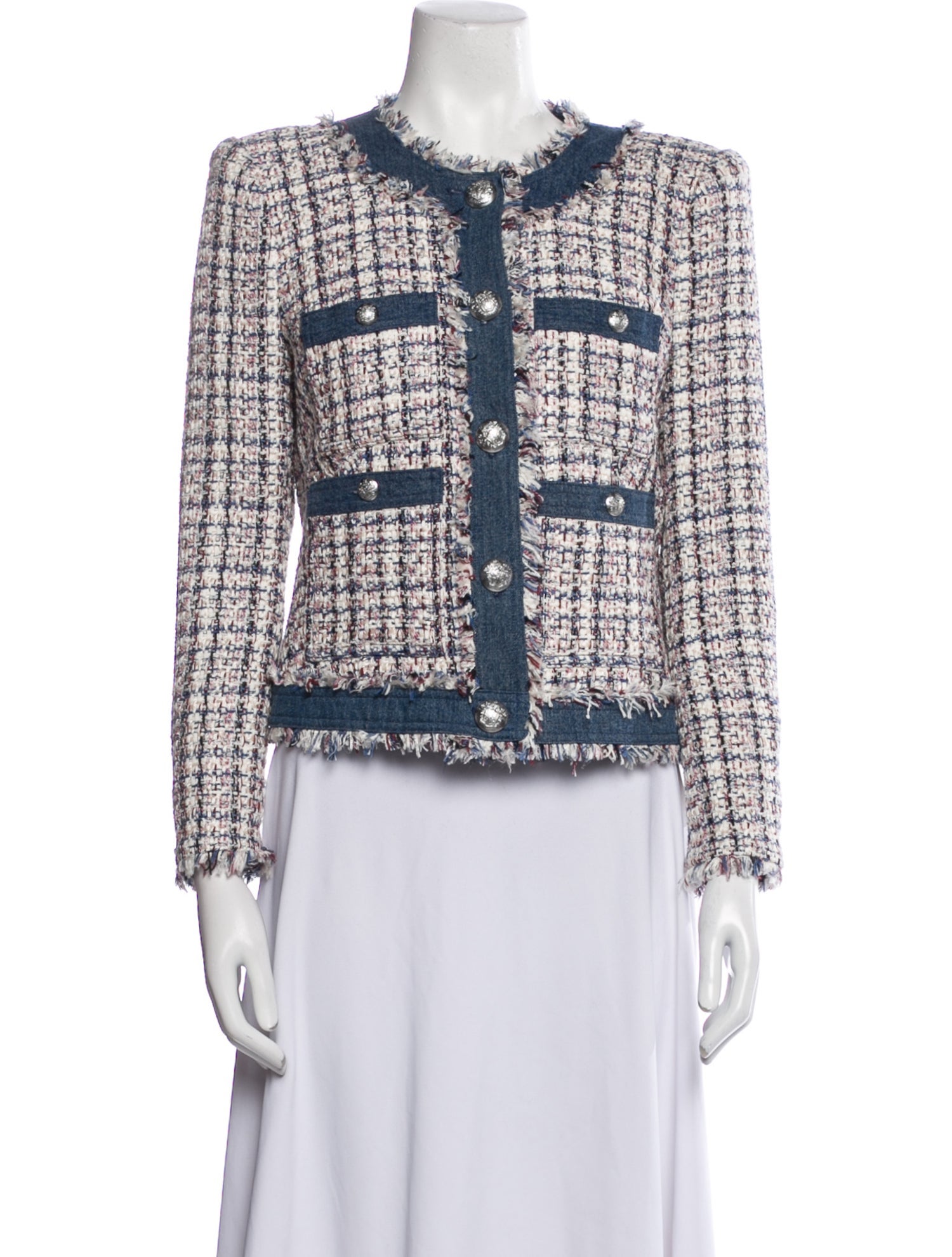 Veronica Beard Tweed Pattern Jacket