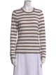 Veronica Beard Striped Scoop Neck Sweater