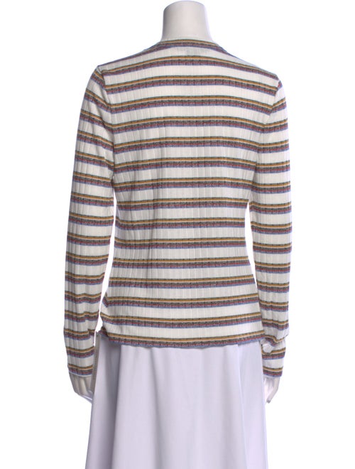 Veronica Beard Striped Scoop Neck Sweater