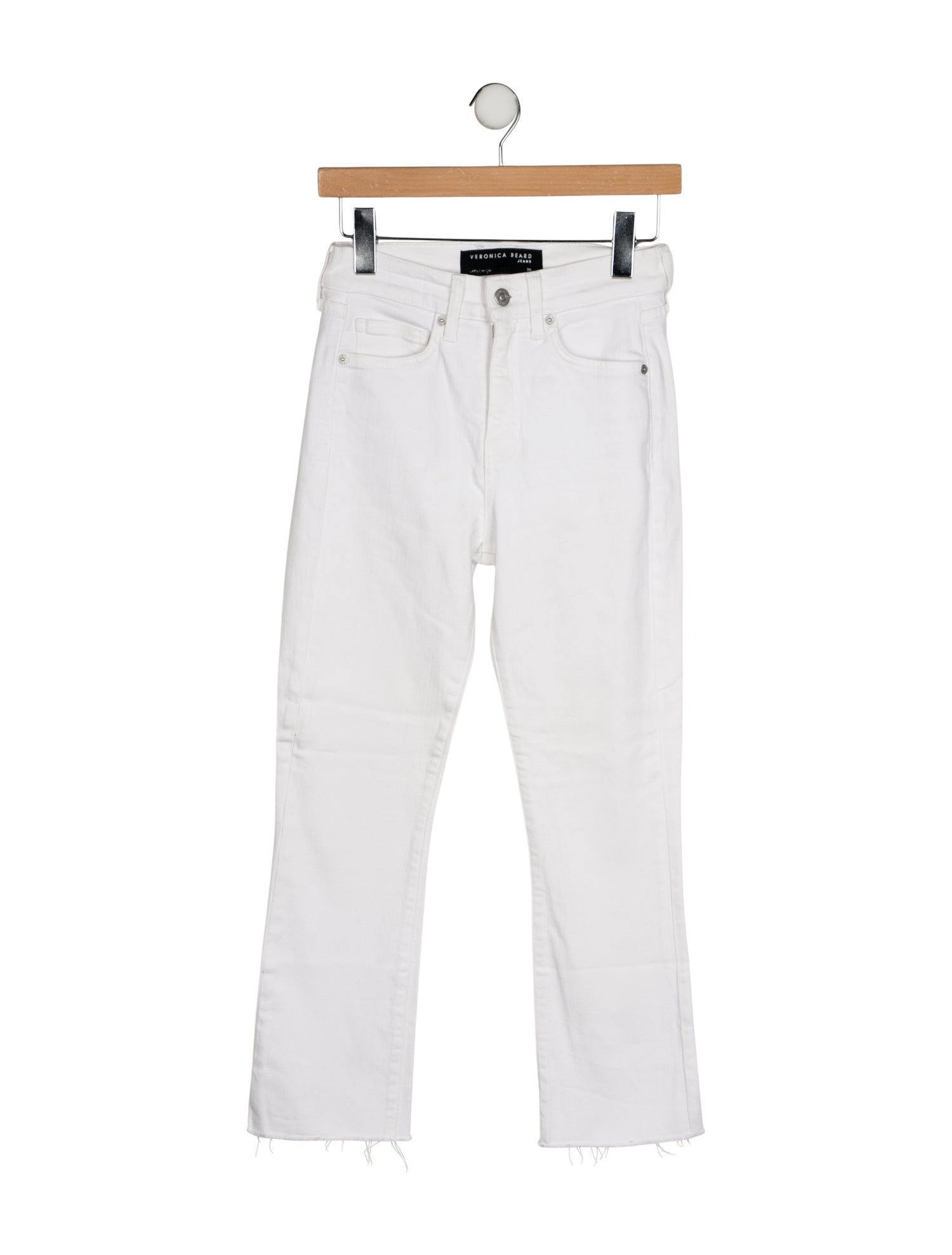Veronica Beard High-Rise Straight Leg Jeans
