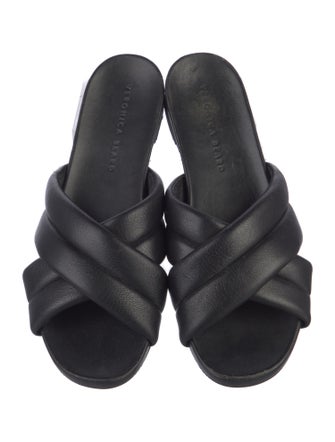 Veronica Beard Leather Slides