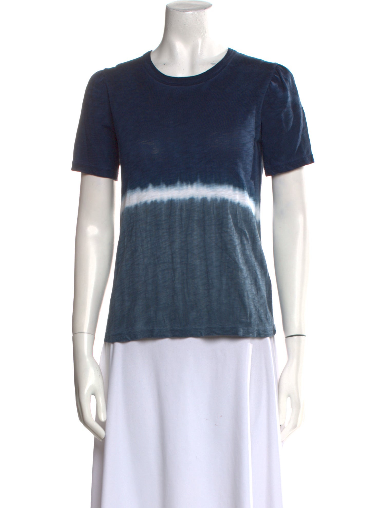 Veronica Beard Colorblock Pattern Crew Neck T-Shirt