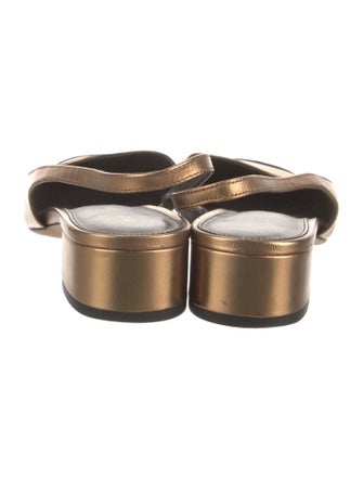 Veronica Beard Leather Colorblock Pattern Slingback Pumps