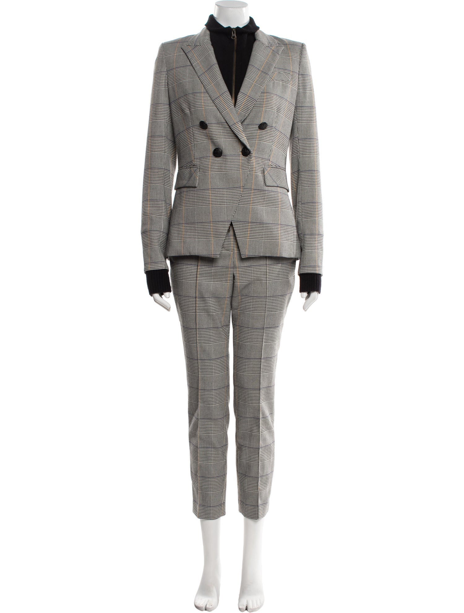 Veronica Beard Cashmere Houndstooth Print Pantsuit
