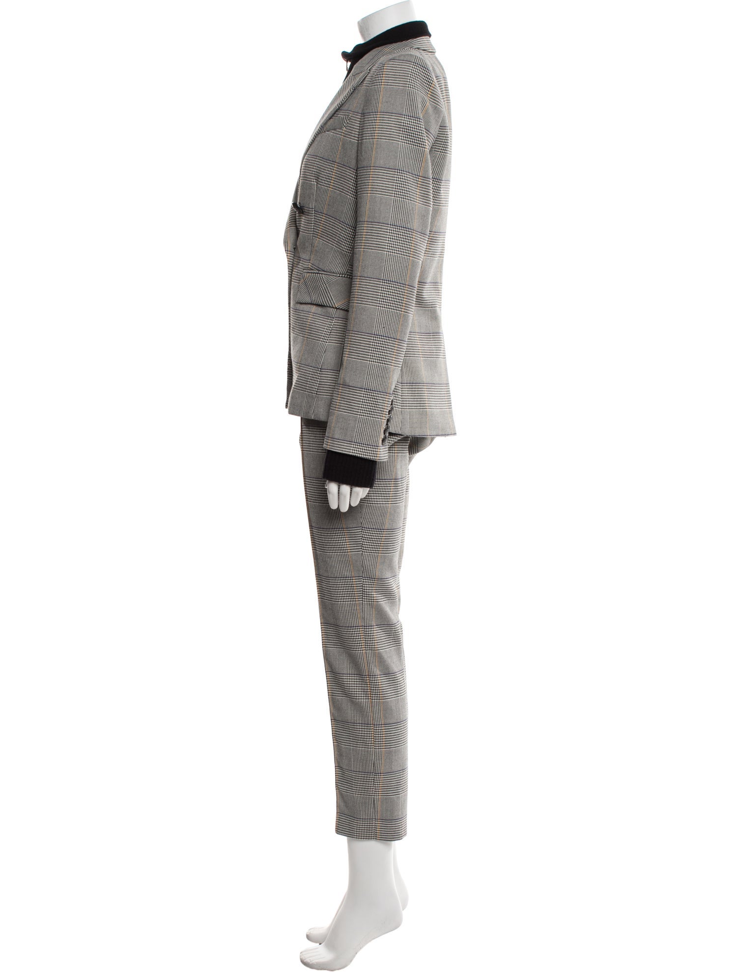 Veronica Beard Cashmere Houndstooth Print Pantsuit