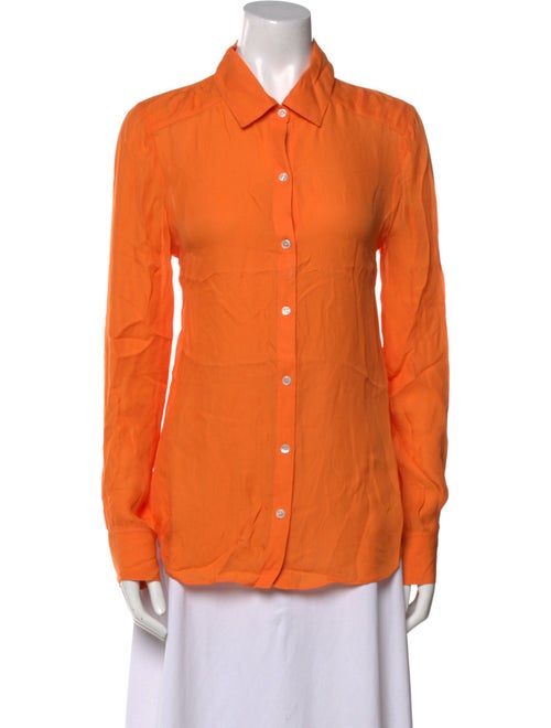 Veronica Beard Long Sleeve Button-Up Top