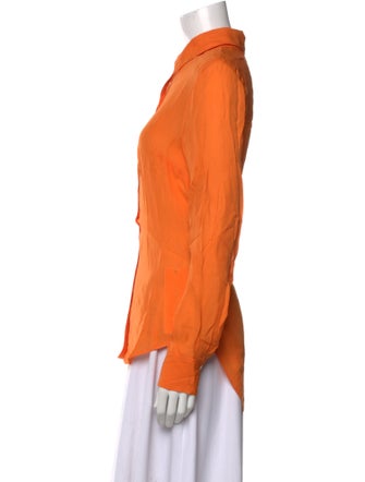 Veronica Beard Long Sleeve Button-Up Top