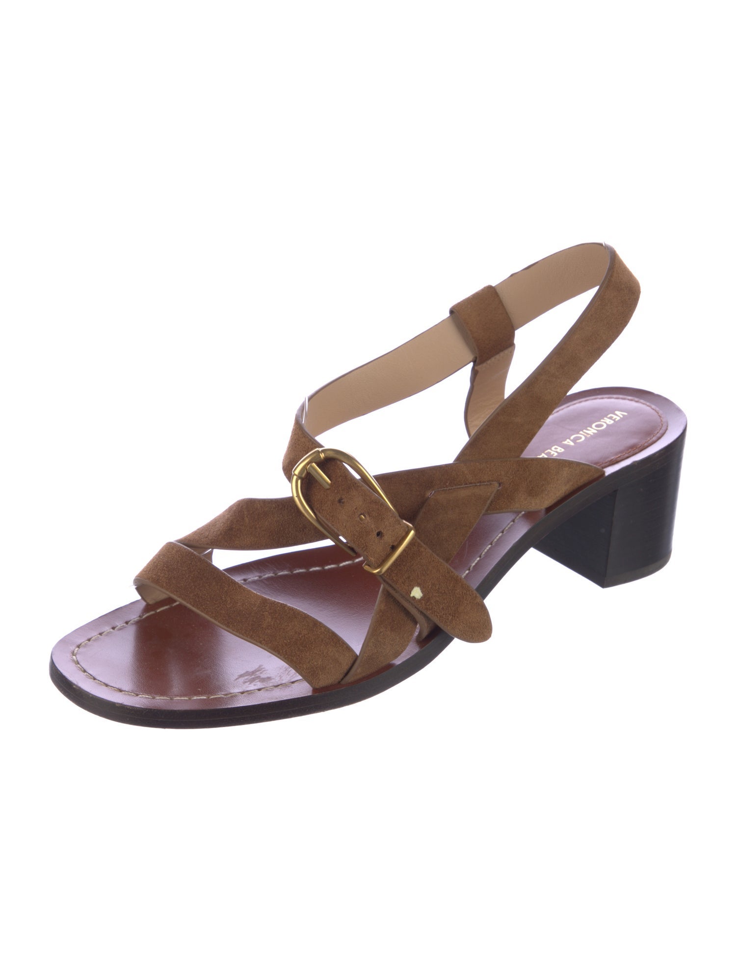 Veronica Beard Vintage Suede Slingback Sandals
