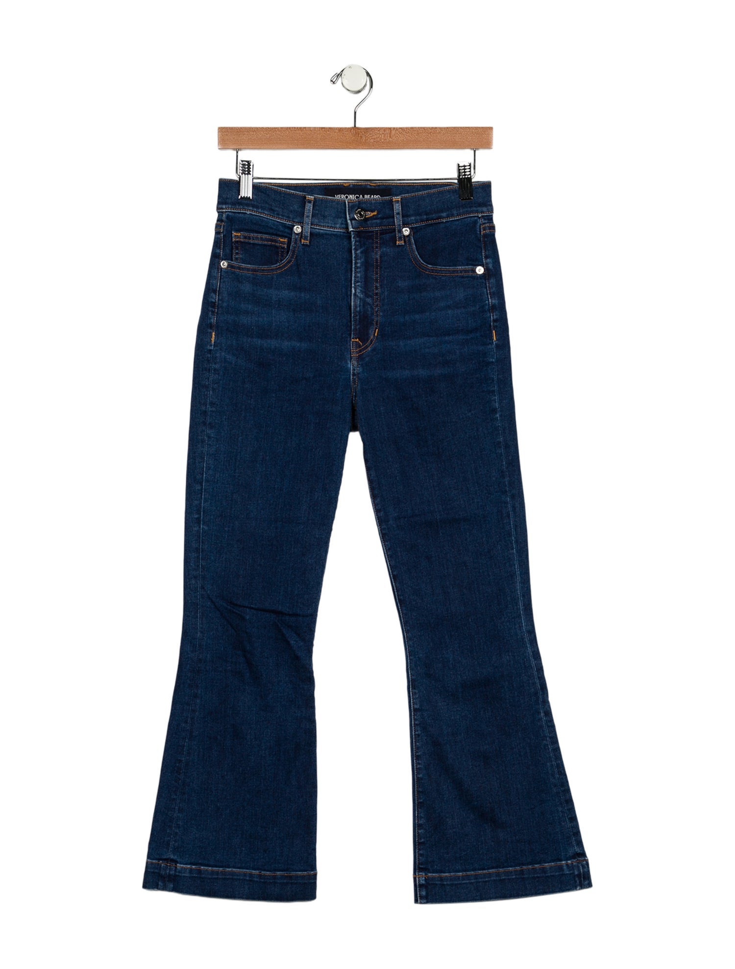 Veronica Beard Mid-Rise Wide Leg Jeans