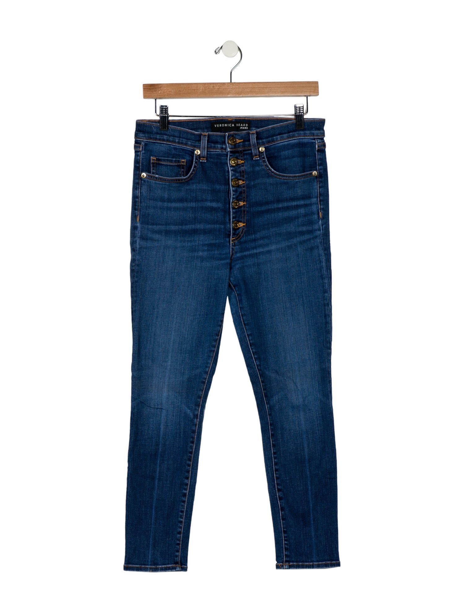 Veronica Beard Mid-Rise Skinny Leg Jeans
