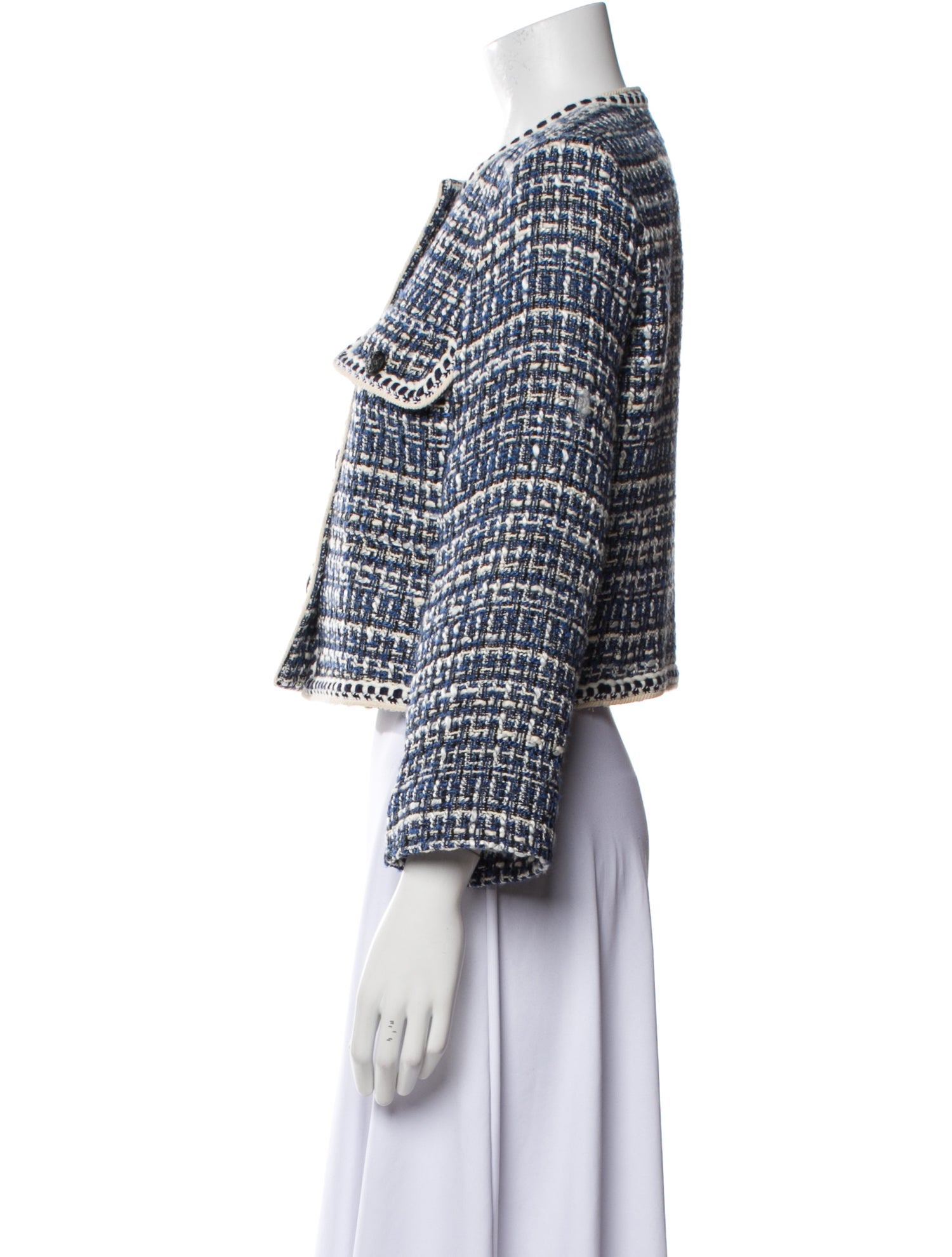 Veronica Beard Tweed Pattern Jacket