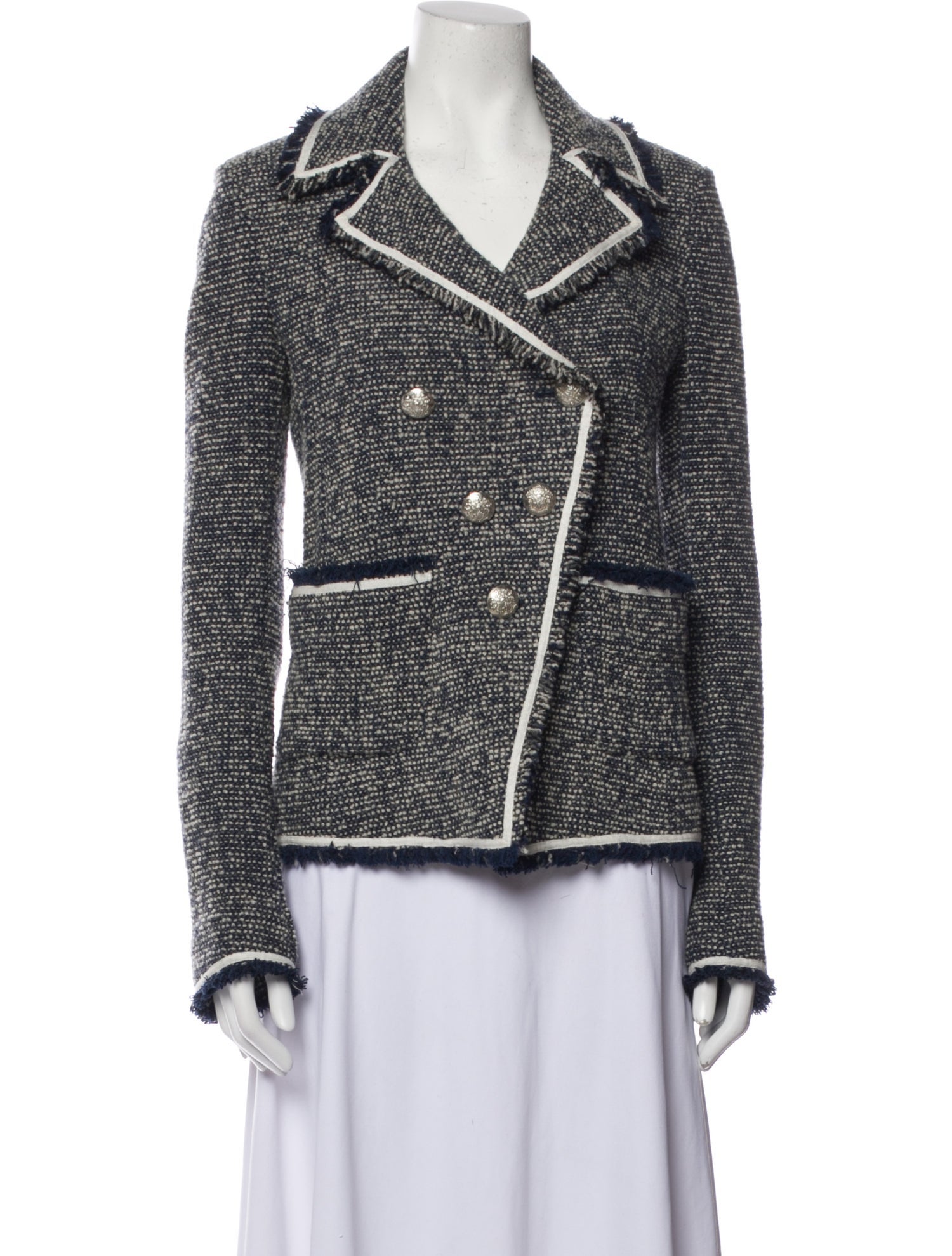 Veronica Beard Tweed Pattern Blazer