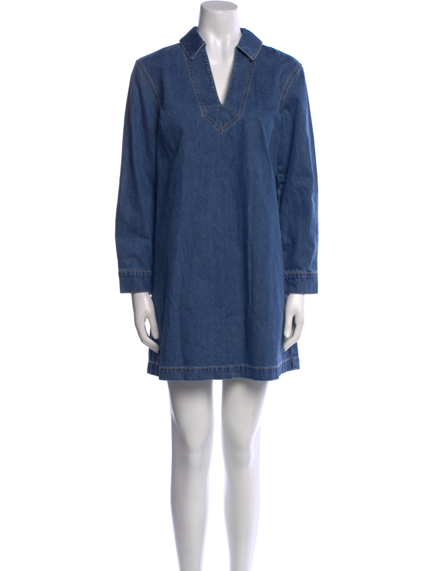 Veronica Beard V-Neck Mini Dress