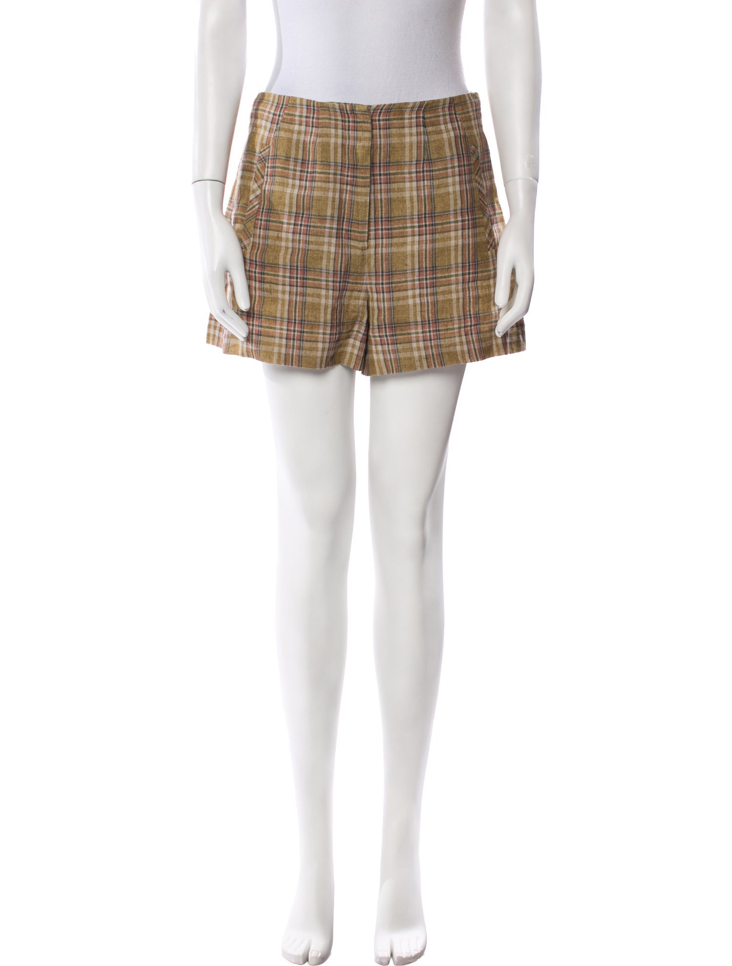 Veronica Beard Linen Mini Shorts