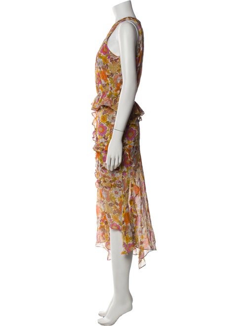 Veronica Beard Silk Printed Skirt Set