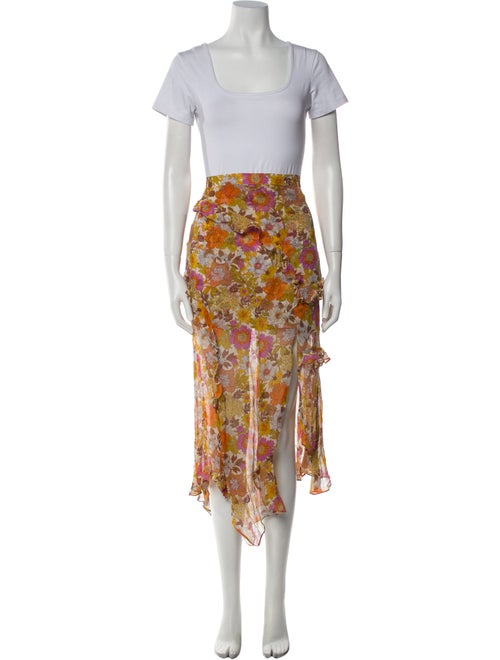 Veronica Beard Silk Printed Skirt Set