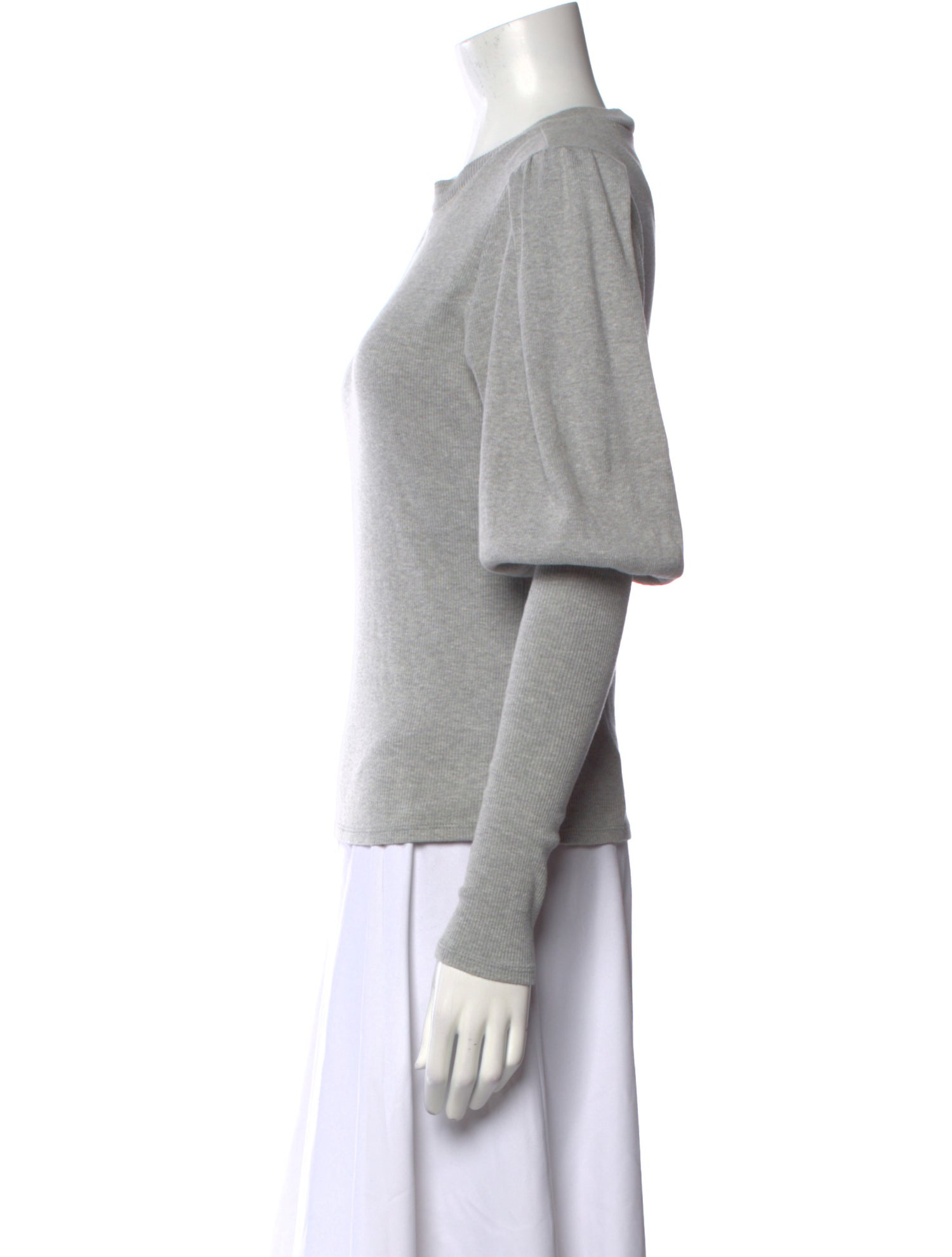 Veronica Beard Crew Neck Long Sleeve Top