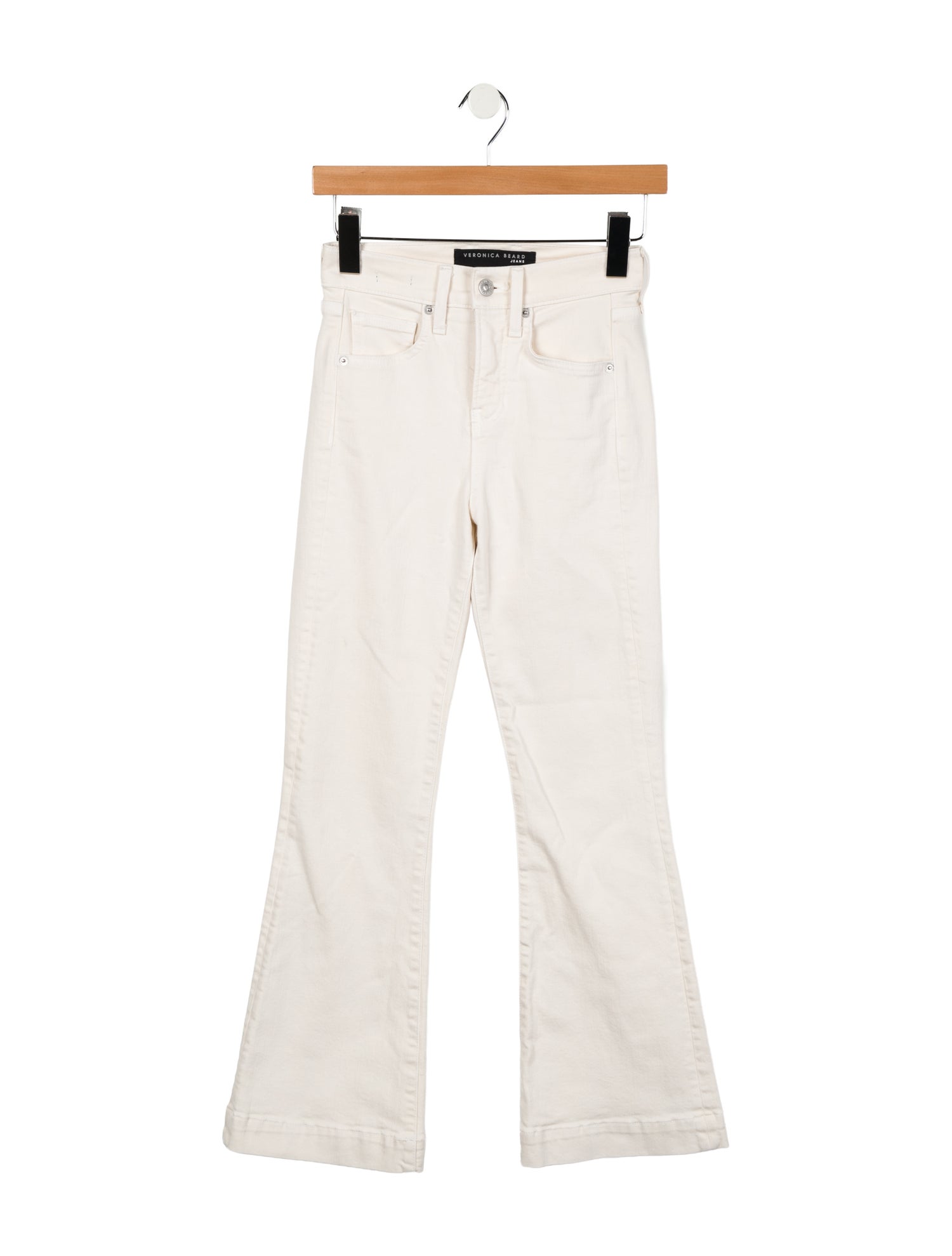 Veronica Beard Mid-Rise Wide Leg Jeans