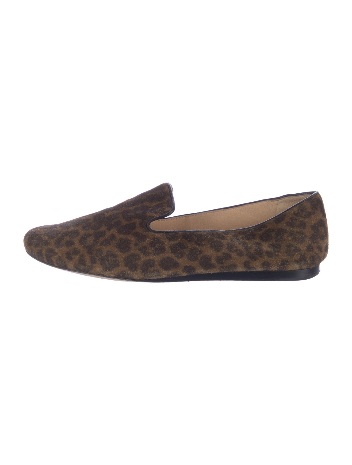Veronica Beard Suede Animal Print Loafers