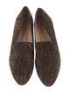 Veronica Beard Suede Animal Print Loafers
