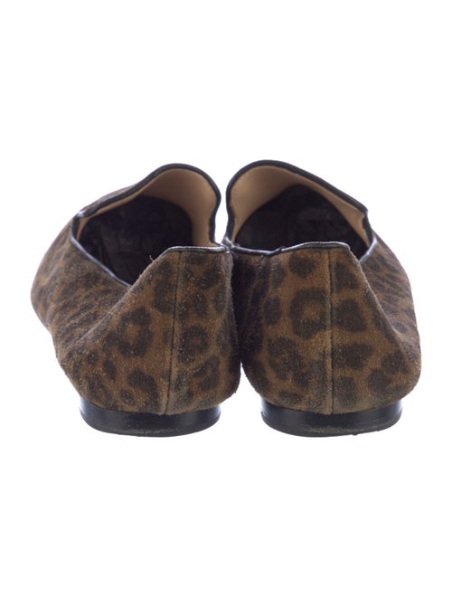 Veronica Beard Suede Animal Print Loafers