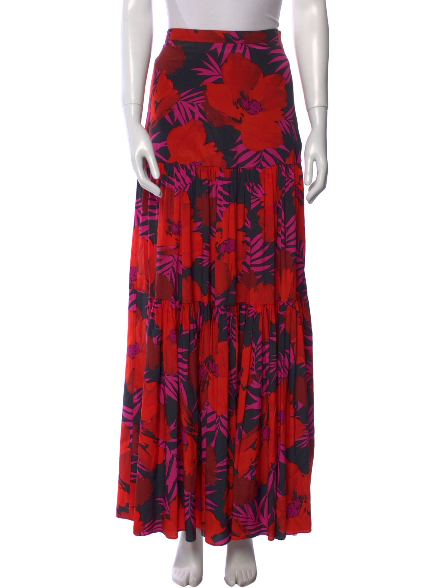 Veronica Beard Silk Long Skirt