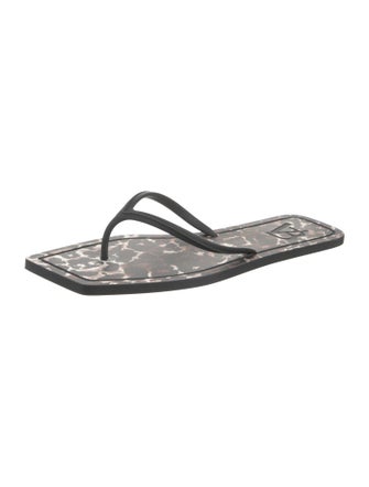 Veronica Beard Rubber Printed Flip Flops