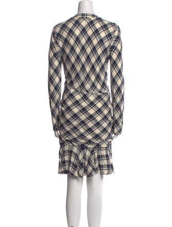 Veronica Beard Plaid Print Mini Dress